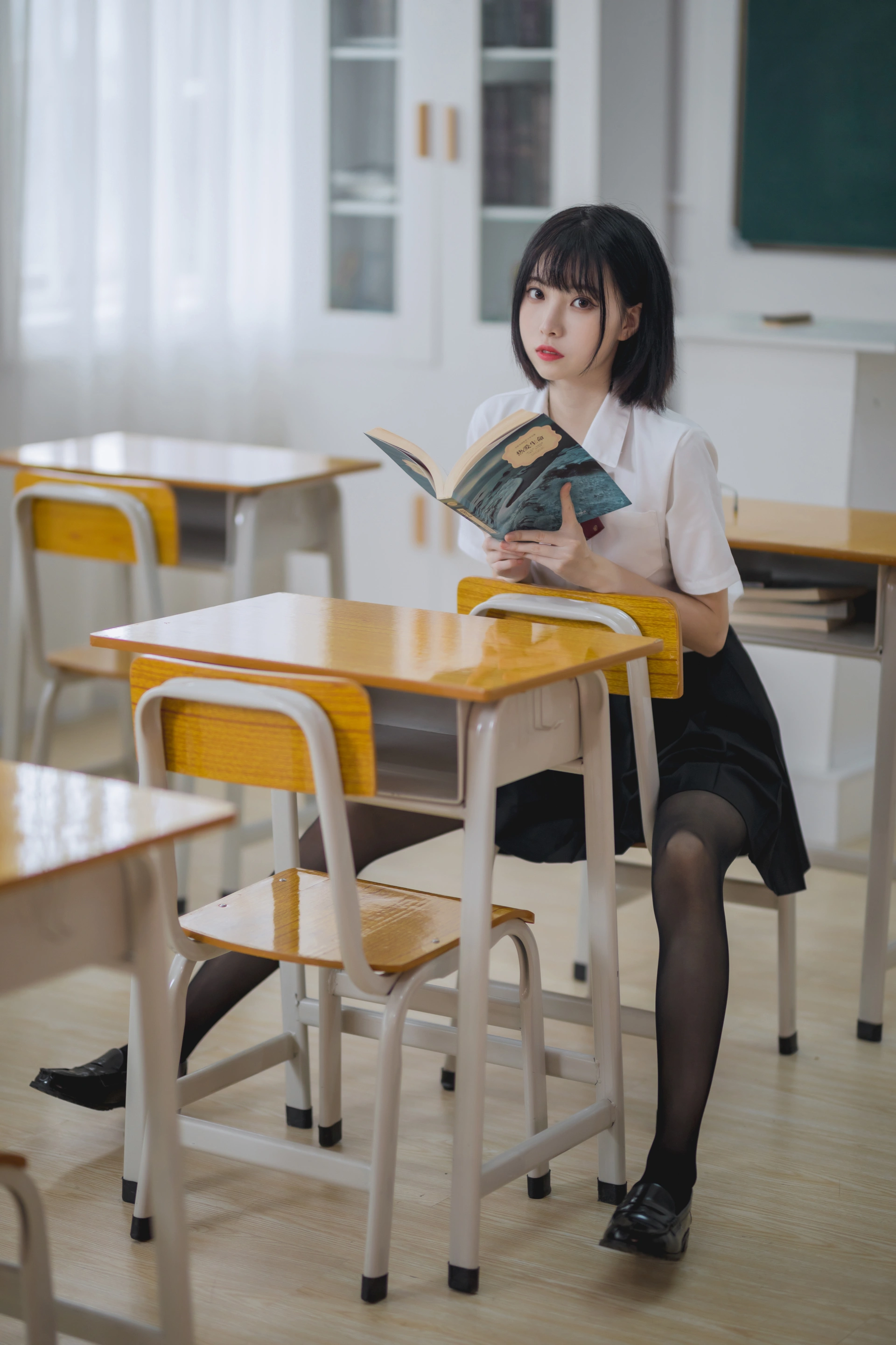 许岚LAN - NO.01 教室jk黑丝 2