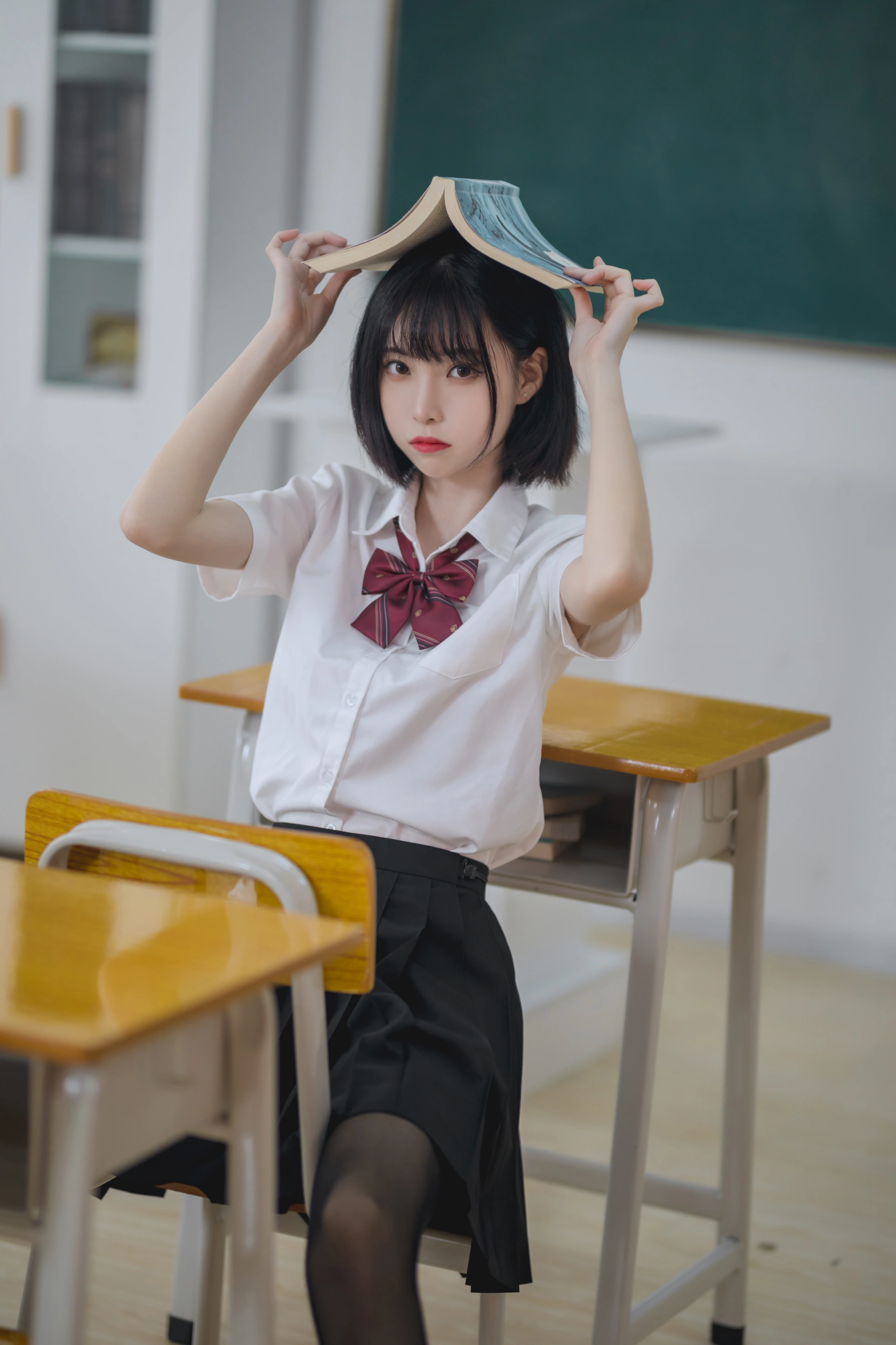 许岚LAN - NO.01 教室jk黑丝 3